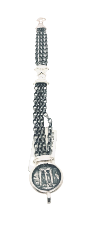 Bracciale multifilo brunito con con STATERE