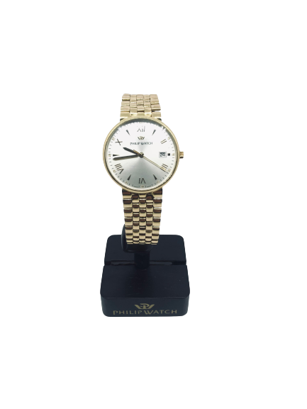 Orologio in oro giallo 18 kt braccialato. Orologio in oro giallo 18 kt braccialato.