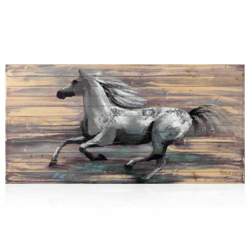 Quadro "liberta'" in legno c/foglia arg.60x120