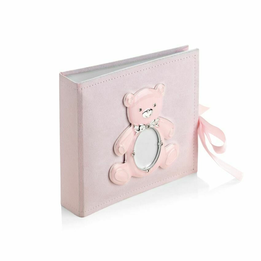 Album portafoto "orsacchiotto" rosa cm 19x17,6