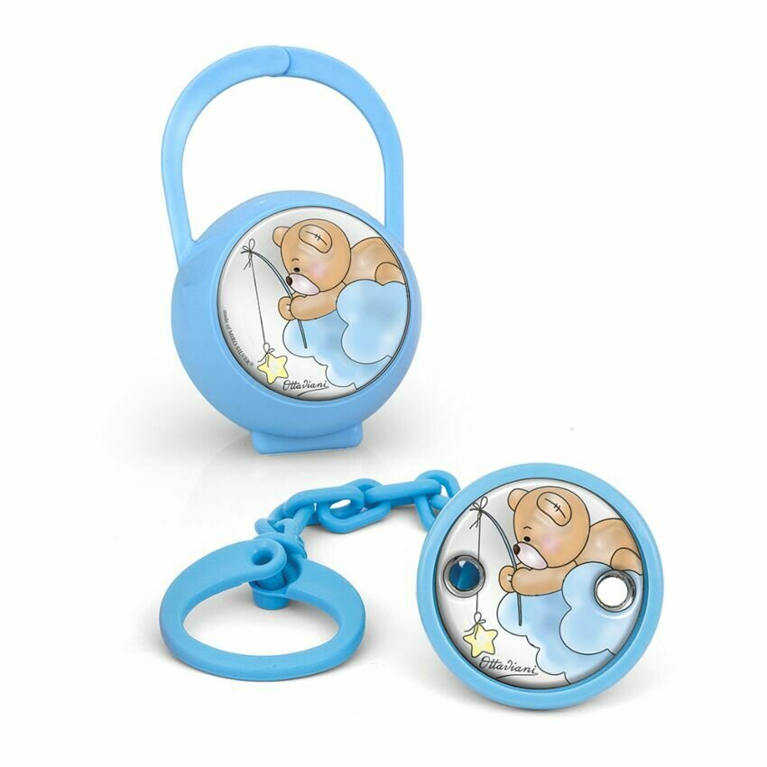 Set porta ciuccio e pinza "orsetto pescatore di