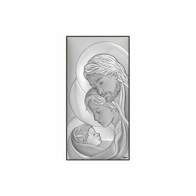 Icona verticale sacra famiglia 12x24