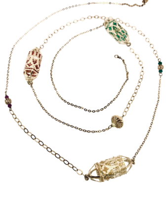 CHANEL ORO 375 LANTERNA PICC. C/SMALTO CATT.