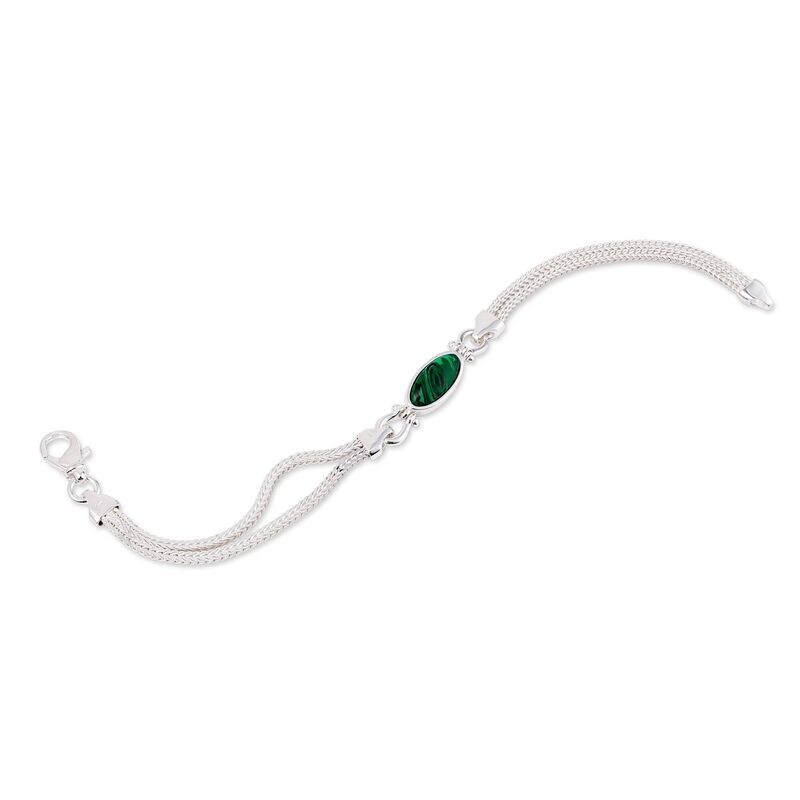 Bracciale doppio filo con elemento double face Bracciale doppio filo con elemento double face