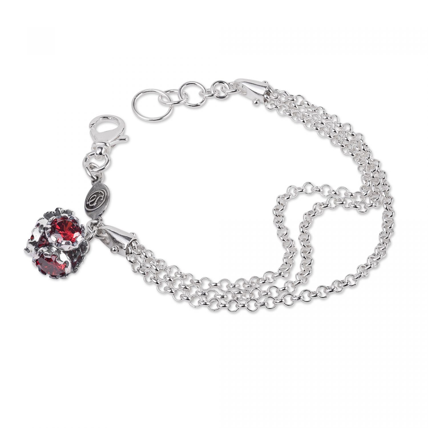 Bracciale multifilo con charm