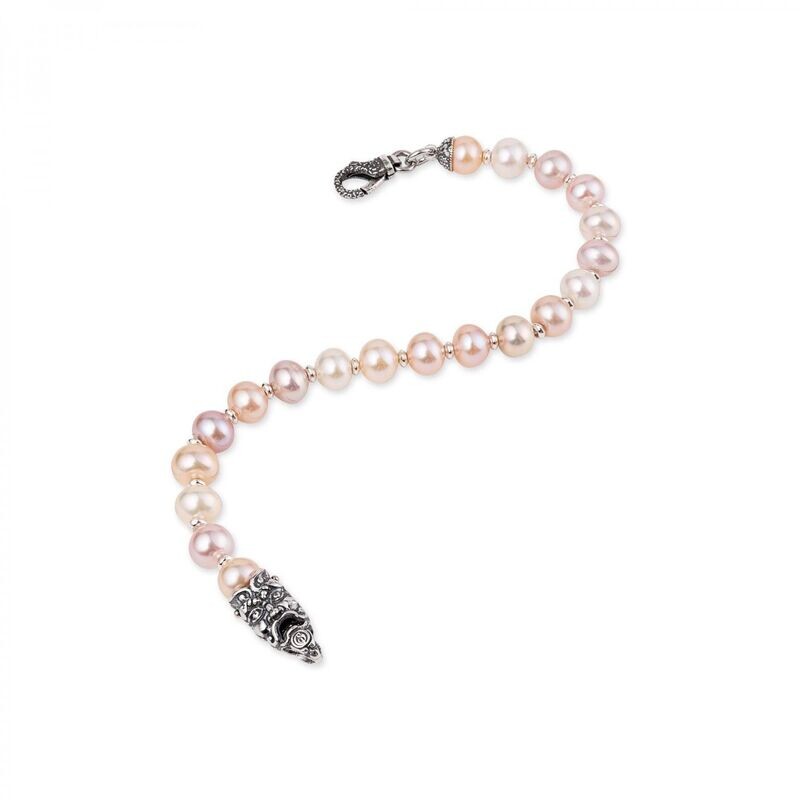 Bracciale di perle multicolor con Maschera Bracciale di perle multicolor con Maschera