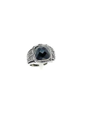 ANELLO A FASCIA C/PIETRA NERA ANELLO A FASCIA C/PIETRA NERA