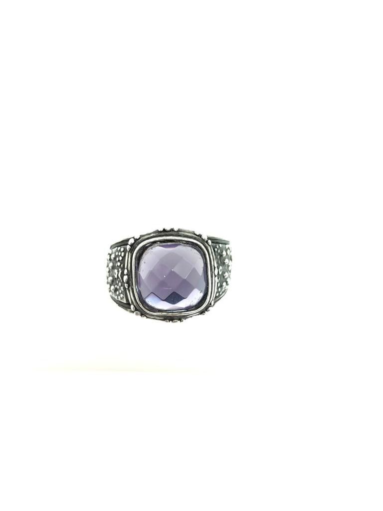 ANELLO A FASCIA C/PIETRA VIOLA