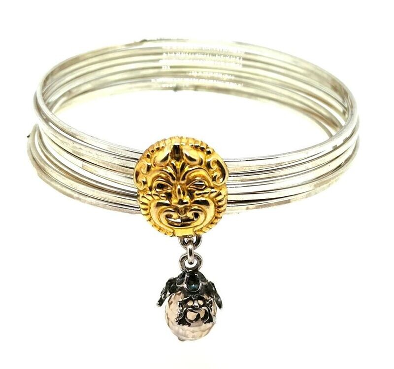 Bracciale rigido multicerchio con Maschera Bracciale rigido multicerchio con Maschera
