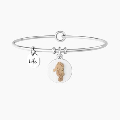 CAVALLUCCIO | LIBERTÀ Bracciale rigido donna con cavalluccio marino