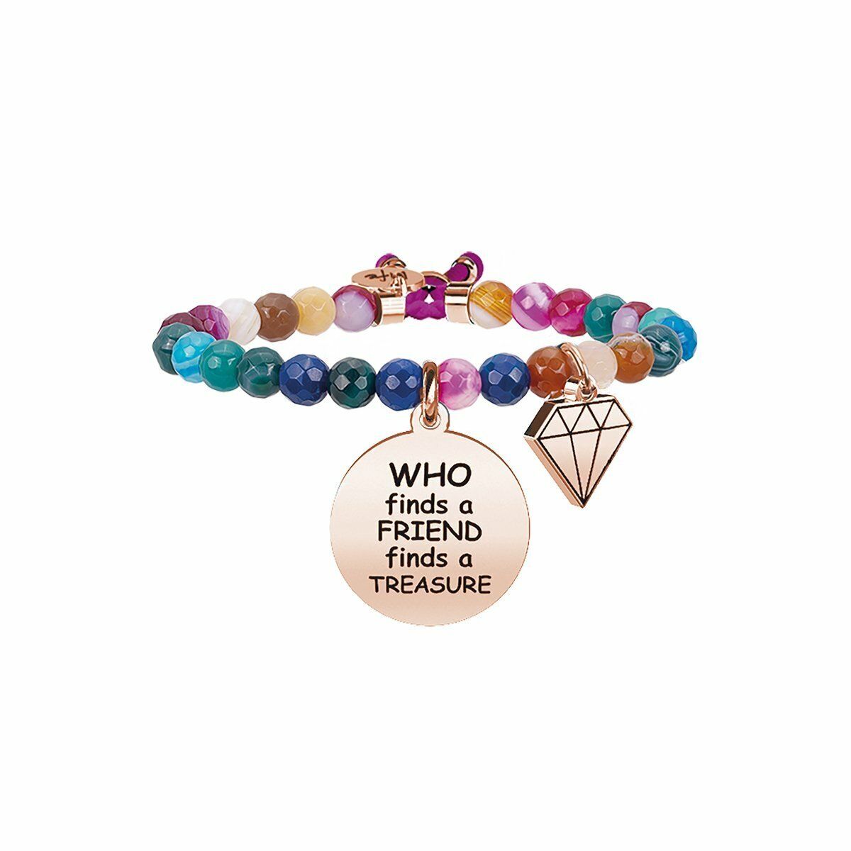 Who Finds A Friend Finds A Treasure Bracciale - Donna - Kidult