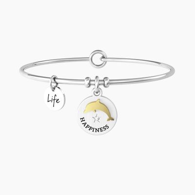 DELFINO | GIOIA Bracciale rigido con ciondolo delfino