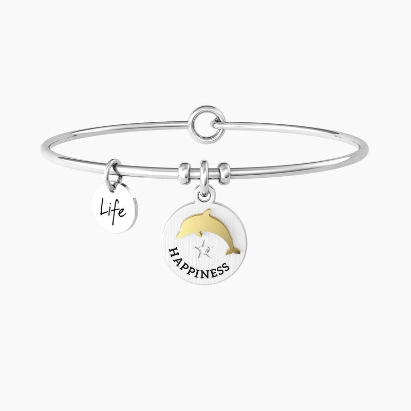 DELFINO | GIOIA Bracciale rigido con ciondolo delfino