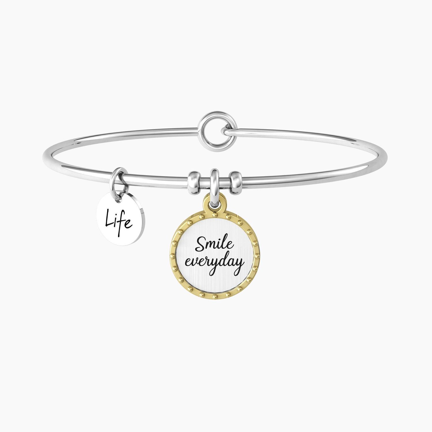 Bracciale Donna Rigido Con Ciondolo Tondo - Kidult