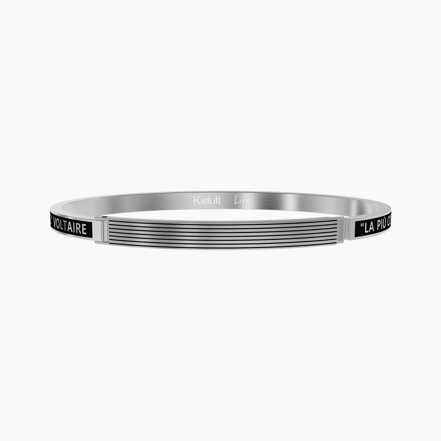 Bracciale Rigido Da Uomo In Acciaio Misura Standard - Kidult