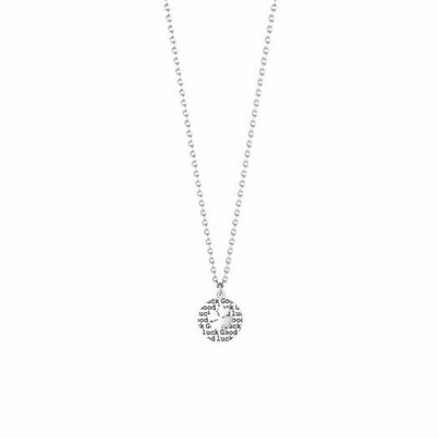 Collana Kidult In Acciaio Quadrifoglio  Fortuna  Nature