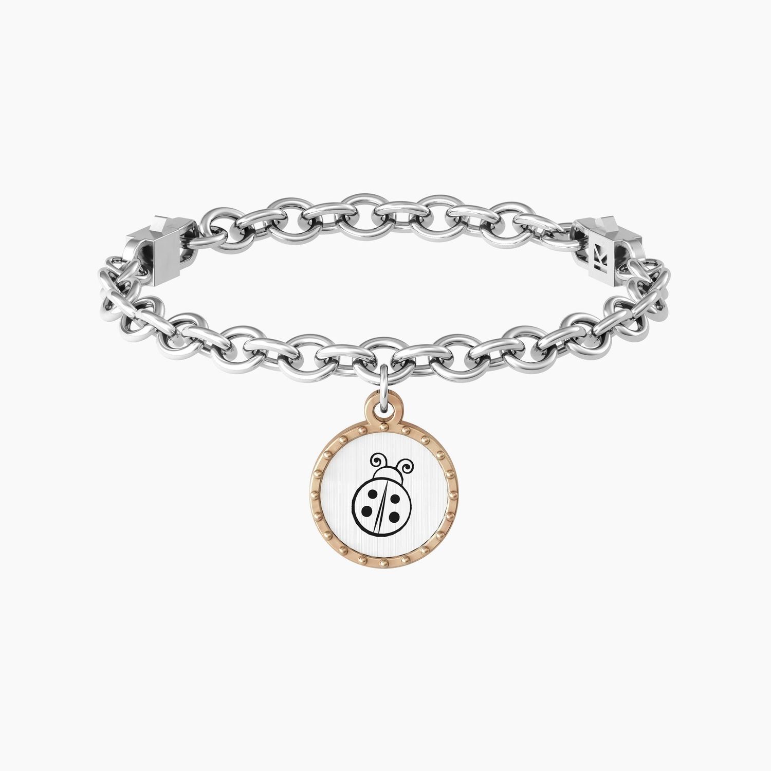 Bracciale Con Catena E Ciondolo Coccinella Portafortuna Kidult
