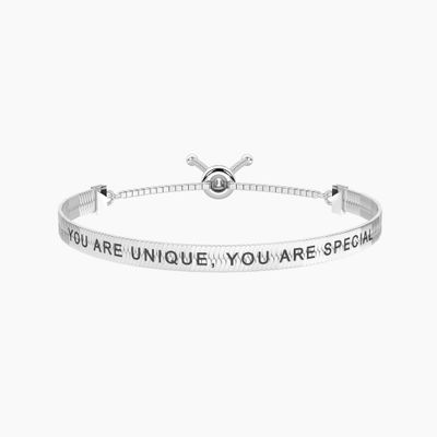 Bracciale donna regolabile con frase Kidult