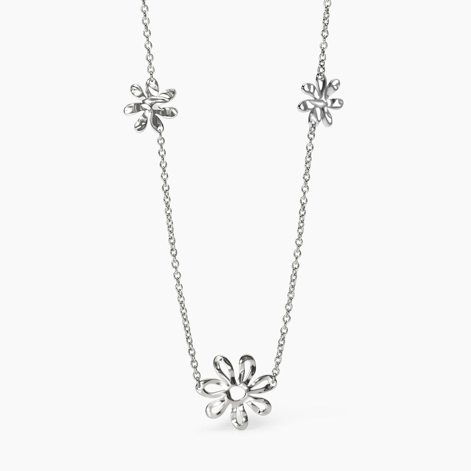 Girocollo con fiori effetto martellato Kidult