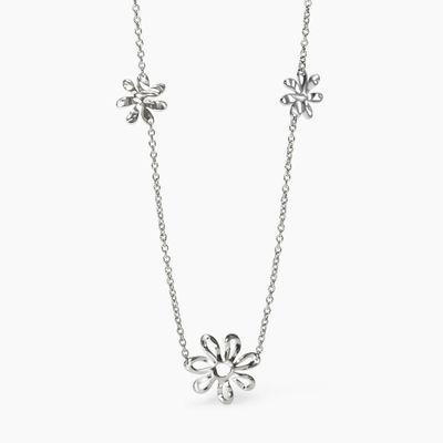 Girocollo con fiori effetto martellato Kidult