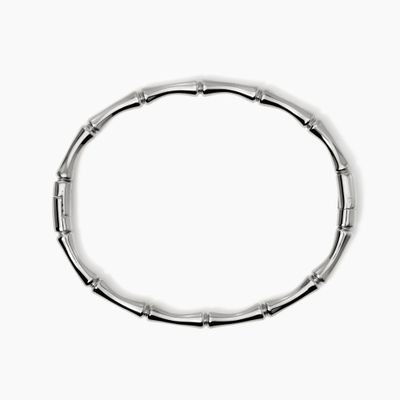 Bracciale rigido effetto bamba' in acciaio Kidult