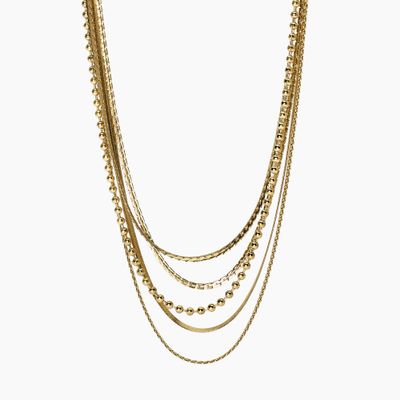 Girocollo dorato con catene multiple Kidult