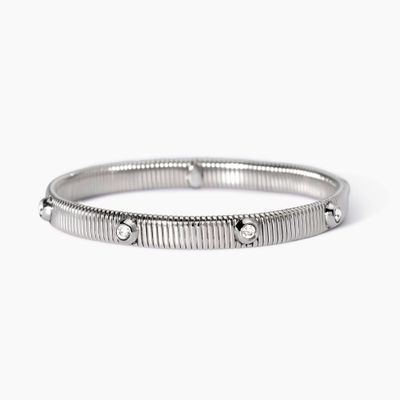 Bracciale tubogas con cristalli bianchi Style 05 Kidult