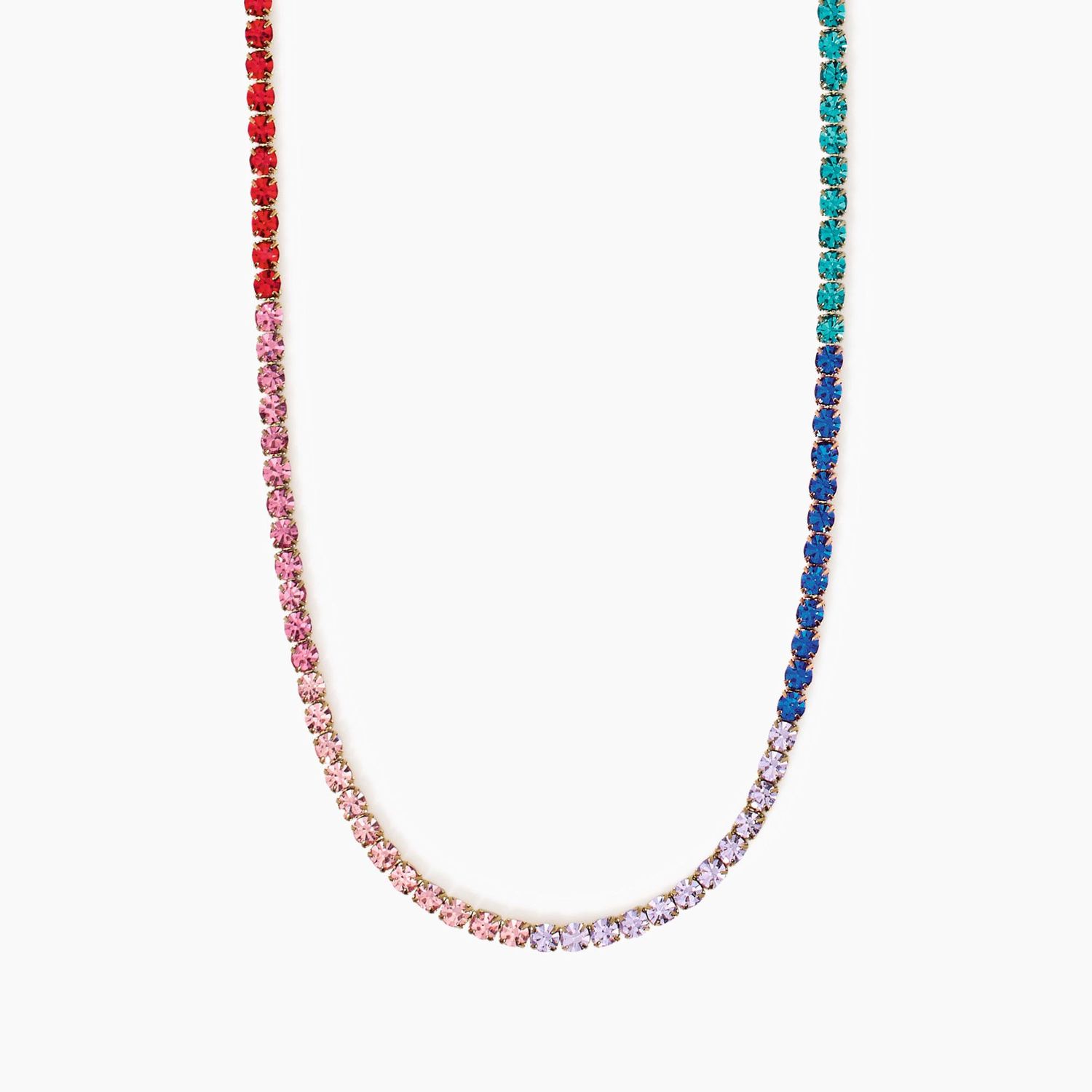 Girocollo dorato cristalli multicolor Style 11 Kidult