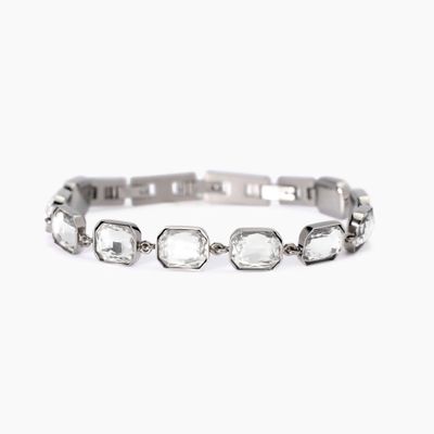 Bracciale con cristalli bianchi Style 01 Kidult