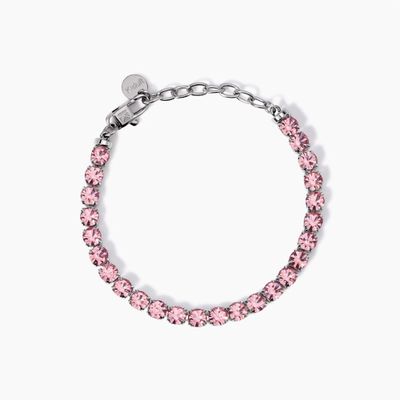 Bracciale tennis con cristalli rosa Style 12 Kidult