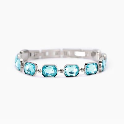 Bracciale con cristalli azzurri Style 01 Kidult