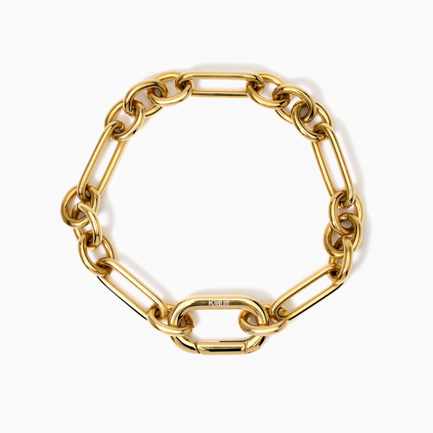 Bracciale dorato maglie alternate Style 06 Kidult