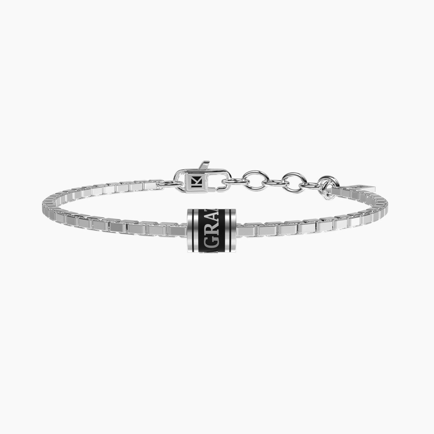 Bracciale regolabile con catena veneta GRAZIE PAPÀ