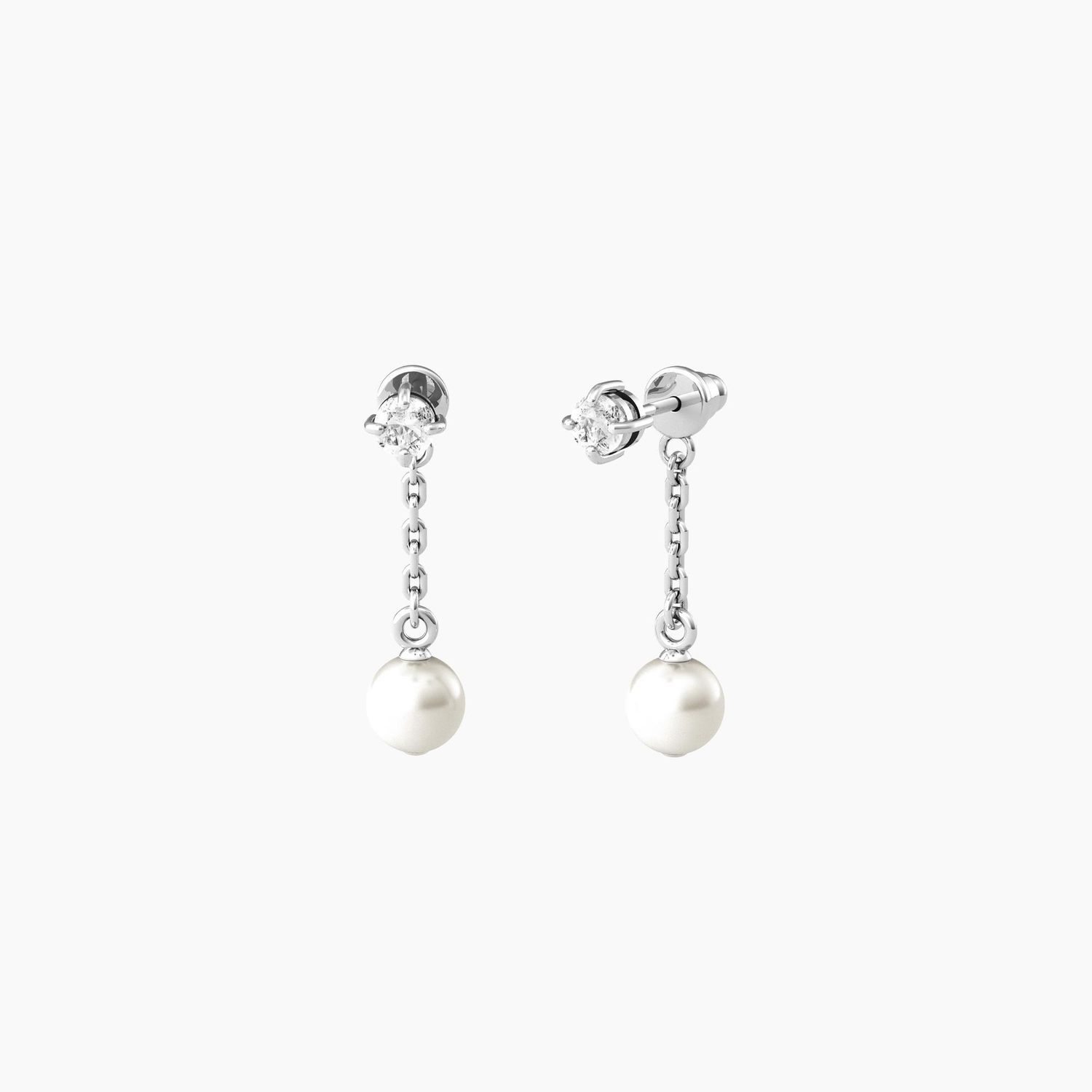 Orecchini Kidult con cristalli a lobo e perle pendenti ONE IN A MILLION