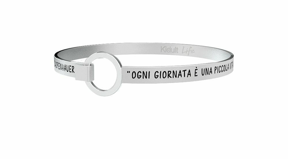 Ogni Giornata E' Una Piccola Vita … A. Schopenhauer Bracciale - Donna - Kidult