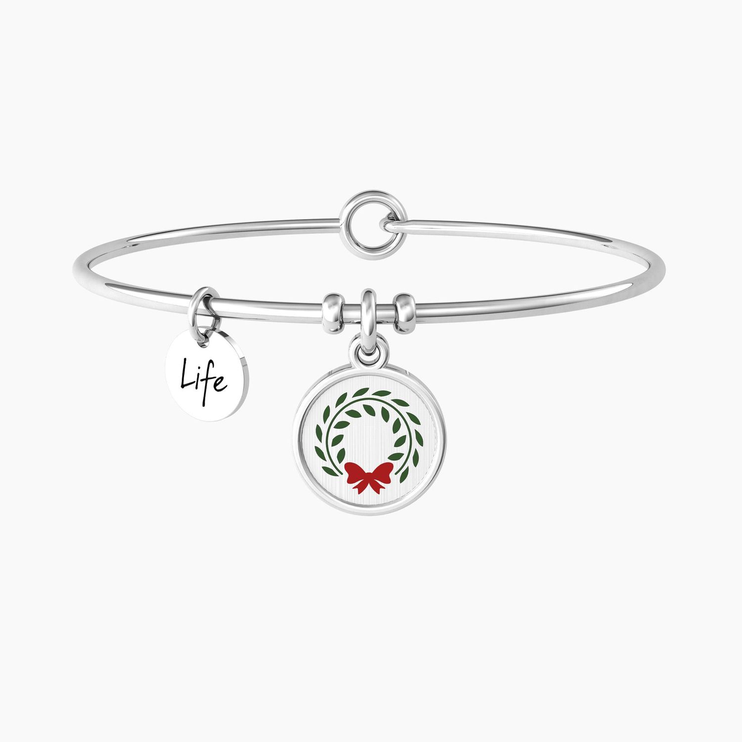 Bracciale rigido laurea con ciondolo tondo Kidult
