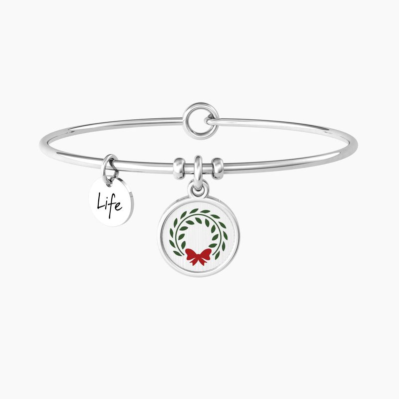Bracciale rigido laurea con ciondolo tondo Kidult