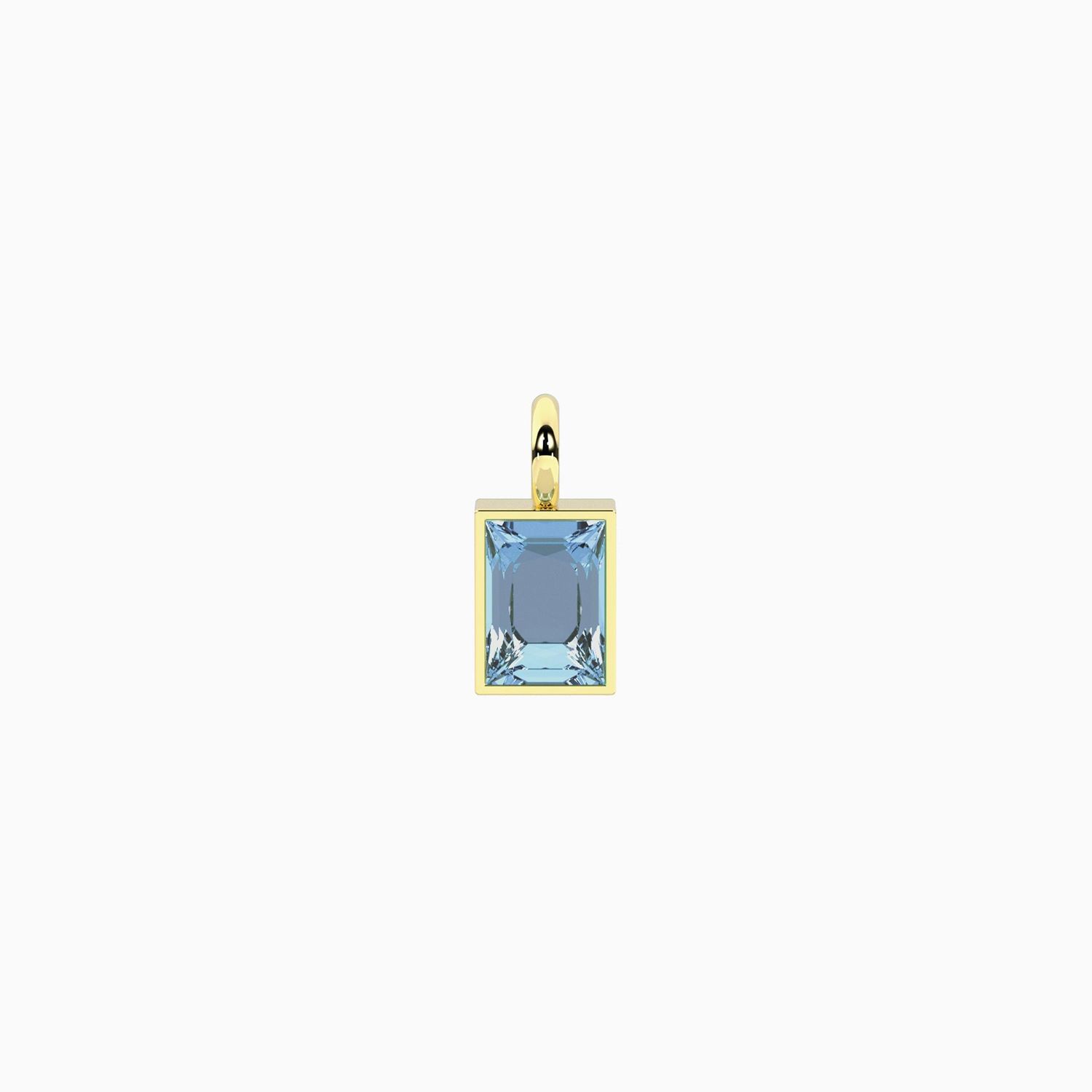 Ciondolo con zircone azzurro taglio baguette Kidult