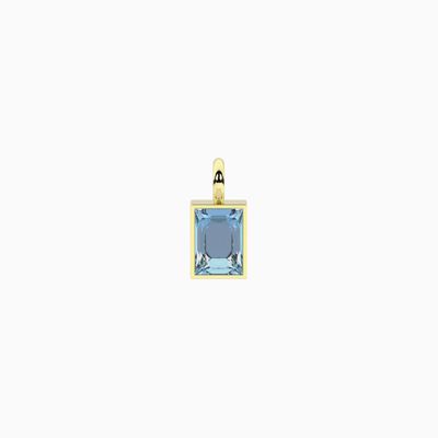 Ciondolo con zircone azzurro taglio baguette Kidult