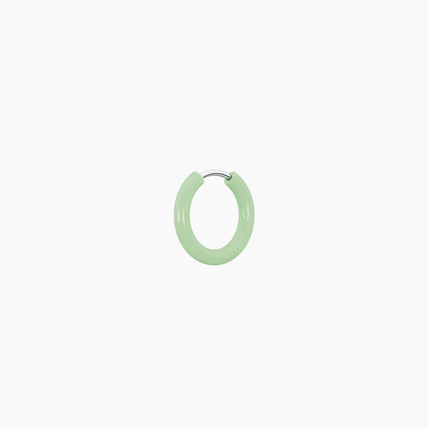 Orecchino componibile a cerchio verde chiaro Kidult