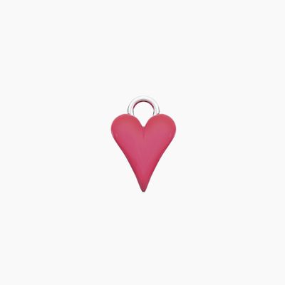 Ciondolo per orecchini a forma di cuore rosa Kidult