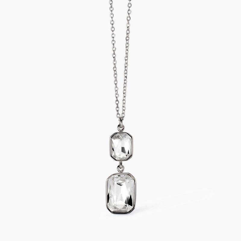 Girocollo con cristalli bianchi pendenti Style 01 Kidult