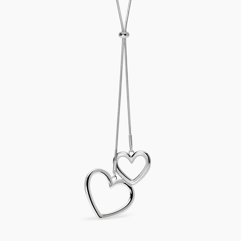 Collana con catena snake e cuori Kidult