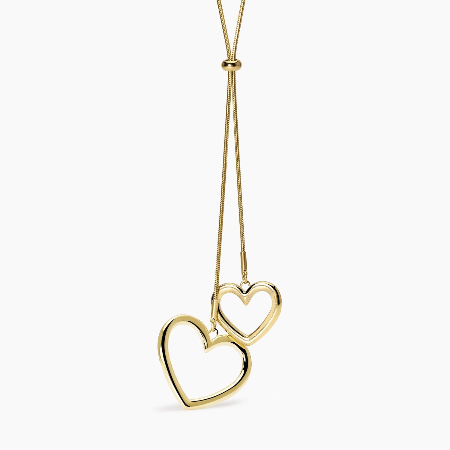 Collana con catena snake e cuori Kidult Style