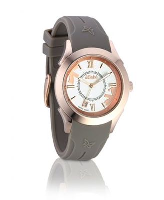 Orologio Le Bebè con cinturino in silicone gel marrone Orologio Le Bebè con cinturino in silicone gel marrone