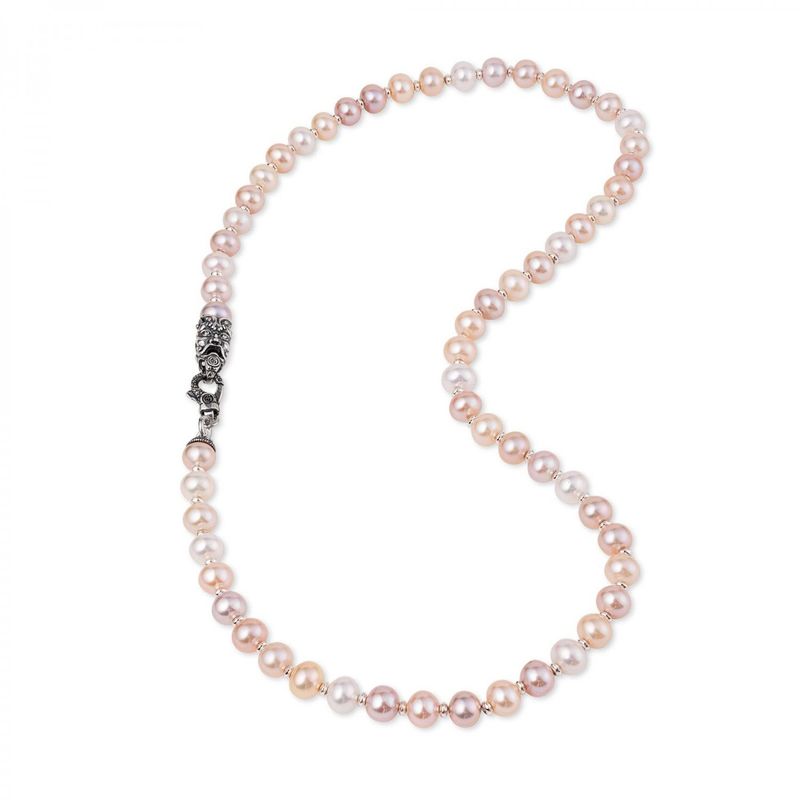 Collana di perle multicolor con Maschera Collana di perle multicolor con Maschera