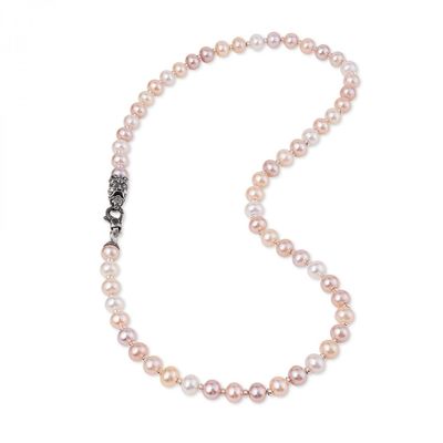 Collana di perle multicolor con Maschera Collana di perle multicolor con Maschera