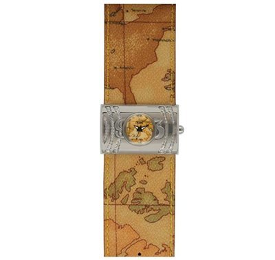 Orologio Prima Classe, rettangolare , Geo-Design nel Vetro dell'Orologio Orologio Prima Classe, rettangolare , Geo-Design nel Vetro dell'Orologio