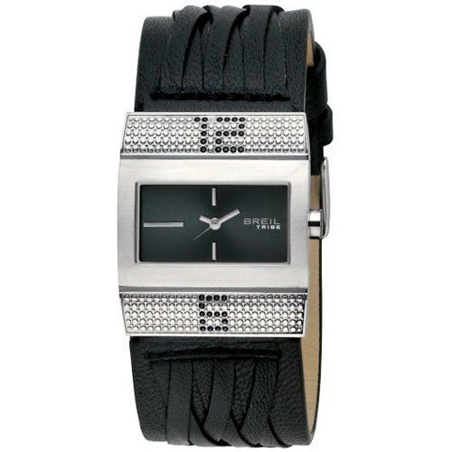 OROLOGIO Breil – da donna – quarzo analogico – Quadrante nero – cinturino pelle nero OROLOGIO Breil – da donna – quarzo analogico – Quadrante nero – cinturino pelle nero
