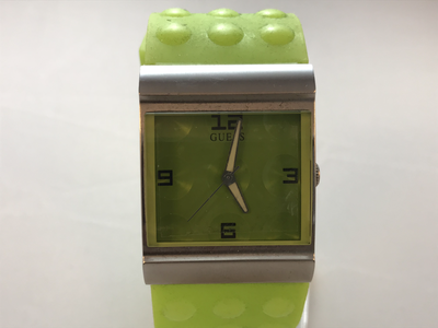 orologio Guess unisex verde con bracciale in silicone con bolle orologio Guess unisex verde con bracciale in silicone con bolle